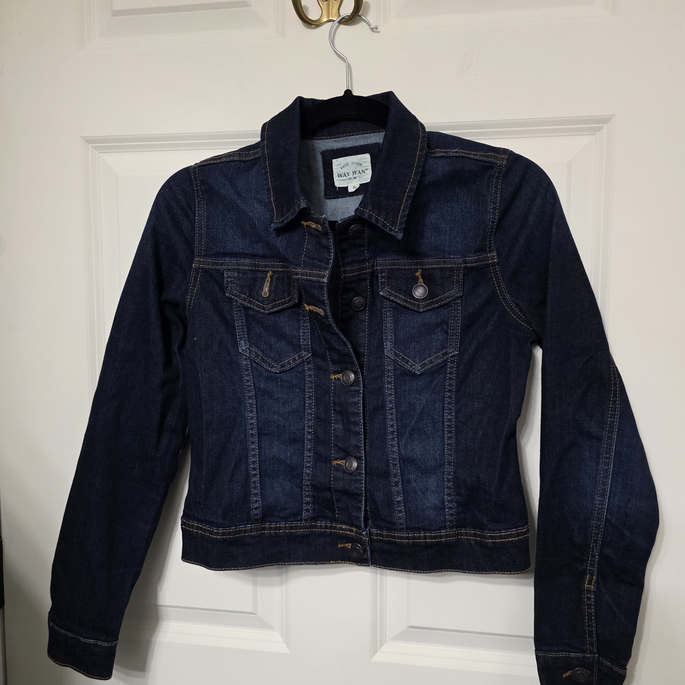 Wax Jean Dark Blue Kids Jean Jacket
